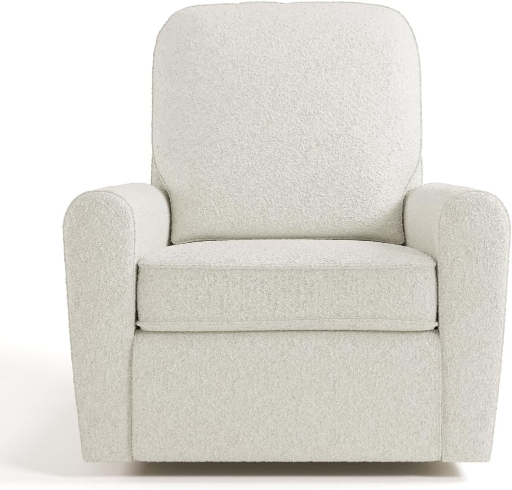 Storkcraft Amalfi Deluxe Power Recliner Swivel Glider – Premium Electronic Nursery Rocking Chair, Oeko-TEX 100 Certified, Includes Dual-USB Charging Port with USB-A & USB-C (Ivory Boucle)