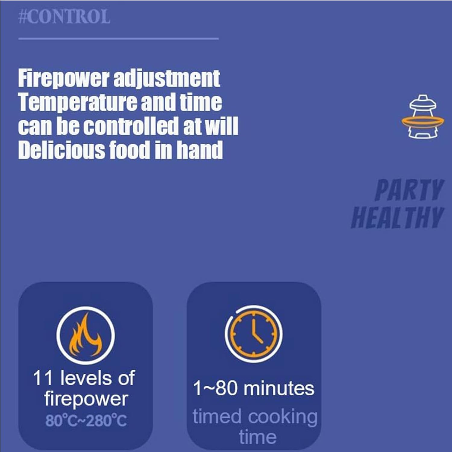 Automatic Rotating Electric Grill, Multifunctional Electric Smokeless Grill Indoor Grill, 360° Automatic Rotating Grill Plate And 11 Adjustable Temperatures