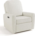 Storkcraft Amalfi Deluxe Power Recliner Swivel Glider – Premium Electronic Nursery Rocking Chair, Oeko-TEX 100 Certified, Includes Dual-USB Charging Port with USB-A & USB-C (Ivory Boucle)