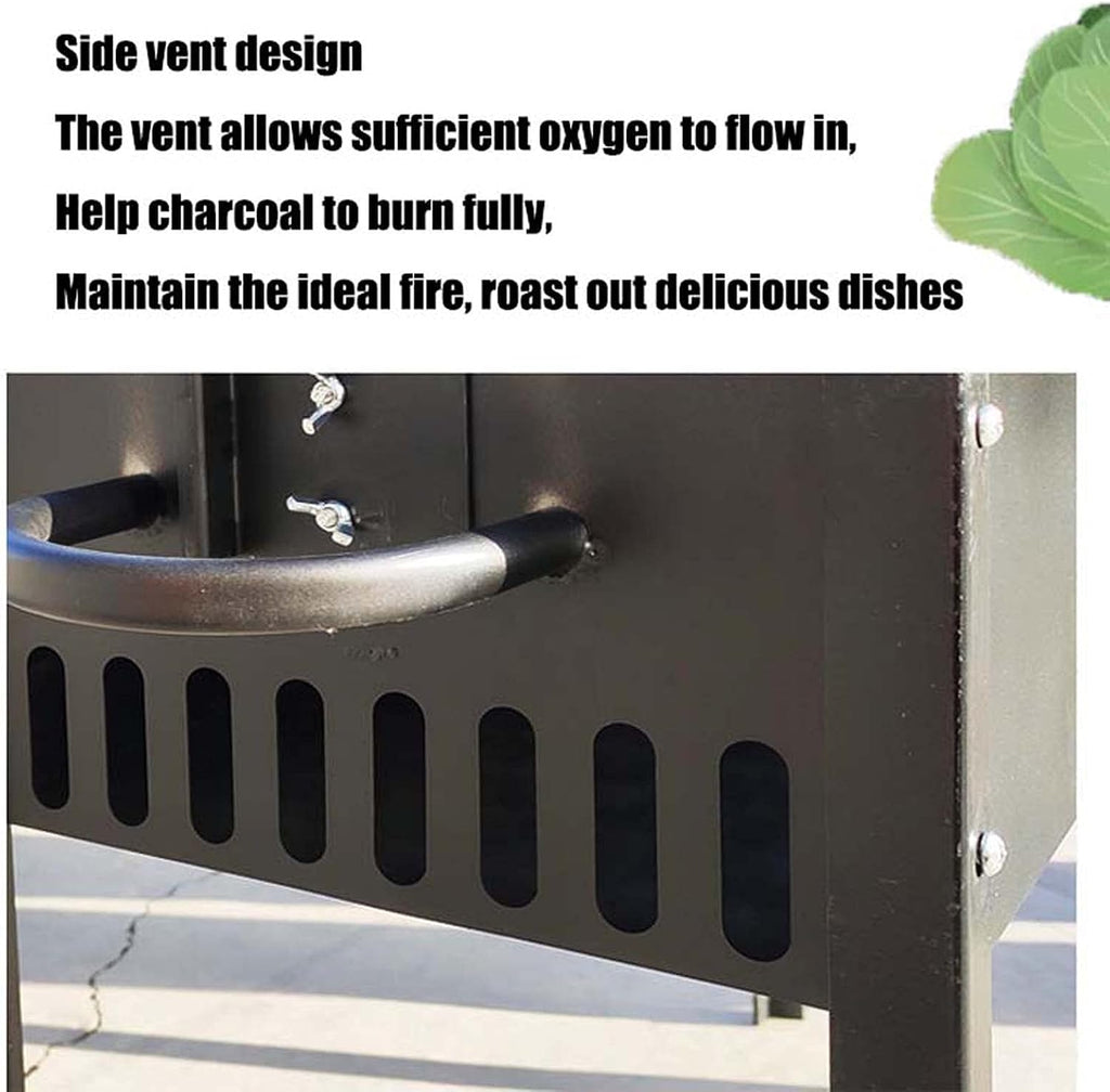 Automatic Household Barbecue Grill with Rotating Motor Roast Lamb Leg Stove, Outdoor Rotating Barbecue Grill Stainless Steel Barbecue Grill