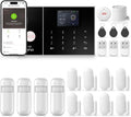 Alarm System for Home Security Smart Home Alarm System, Wireless WiFi Home Alarm System with Siren, PIR Motion Sensor, Remote Controls, Window/Door Sensor No Contract Required,24/7 Protection