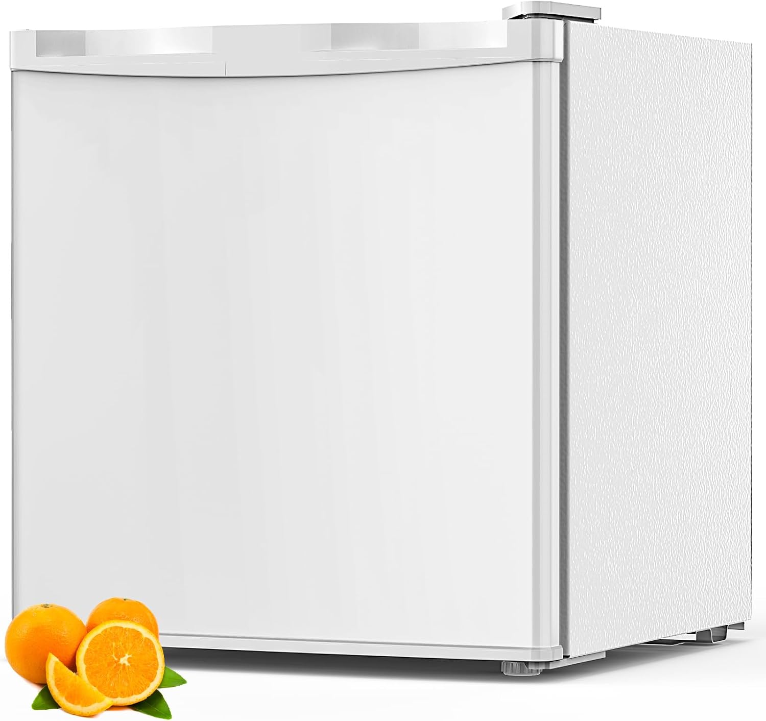 COWSAR 1.6 Cu.ft Mini Fridge with Freezer, Small Refrigerator for Dorm, Office, RV, Bedroom, Adjustable Thermostat, Low Noise, Energy-efficient, Reversible Door (White, 1.6 CU.FT)