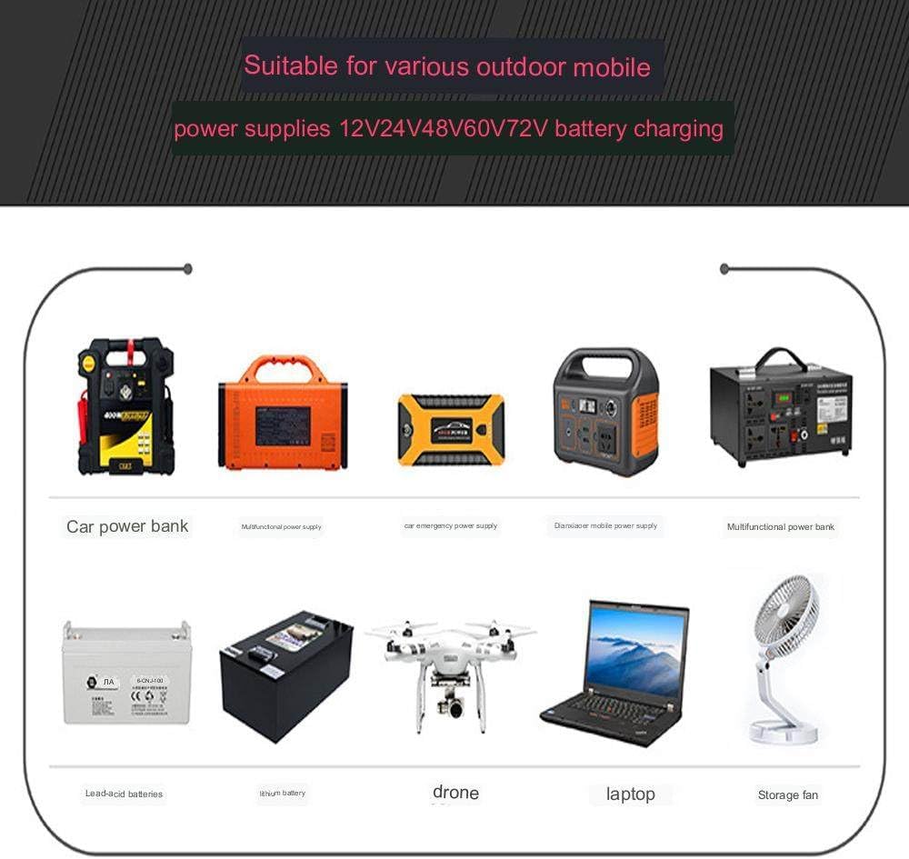 Portable Solar Panel 350W Monocrystalline Silicon Solar Charger Foldable Solar Panel for Laptop Generator Car Boat Rv Battery,300W