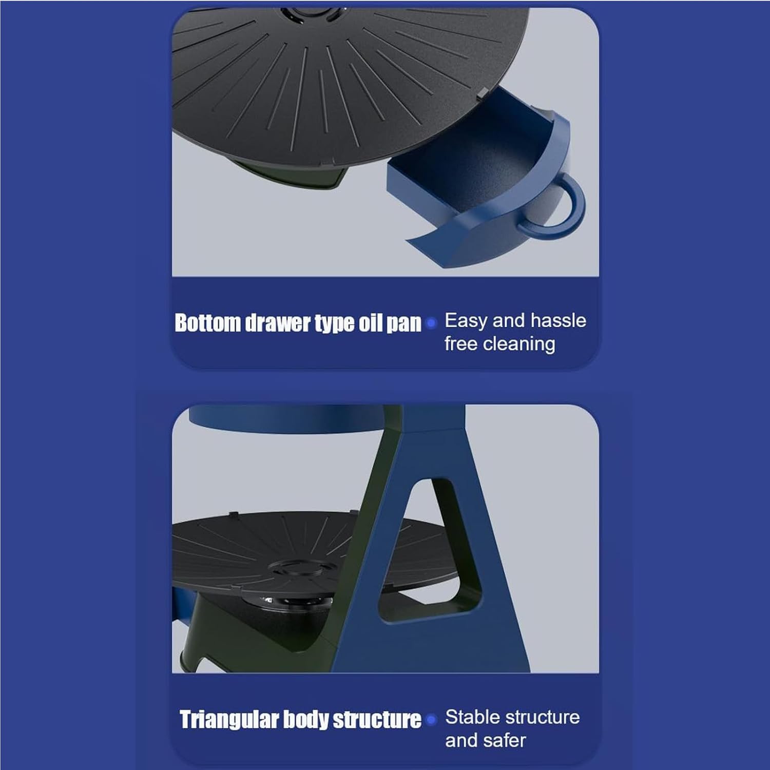 Automatic Rotating Electric Grill, Multifunctional Electric Smokeless Grill Indoor Grill, 360° Automatic Rotating Grill Plate And 11 Adjustable Temperatures