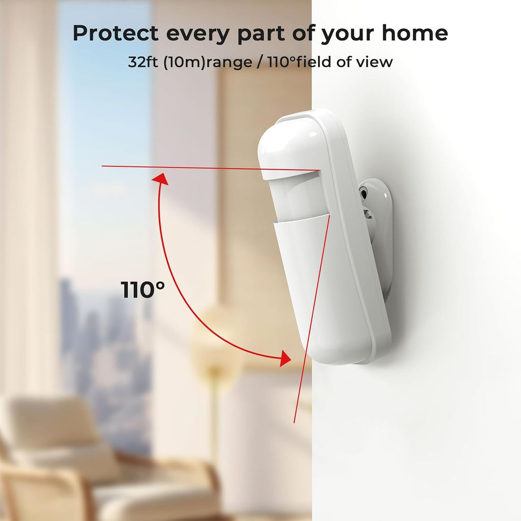 PGST WiFi Home Alarm Security System,Wireless DIY Smart Home Burglar Security Alarm System 24 Pieces Kits, Compatible with Alexa Google Home Voice Control for Villa Home Apartment