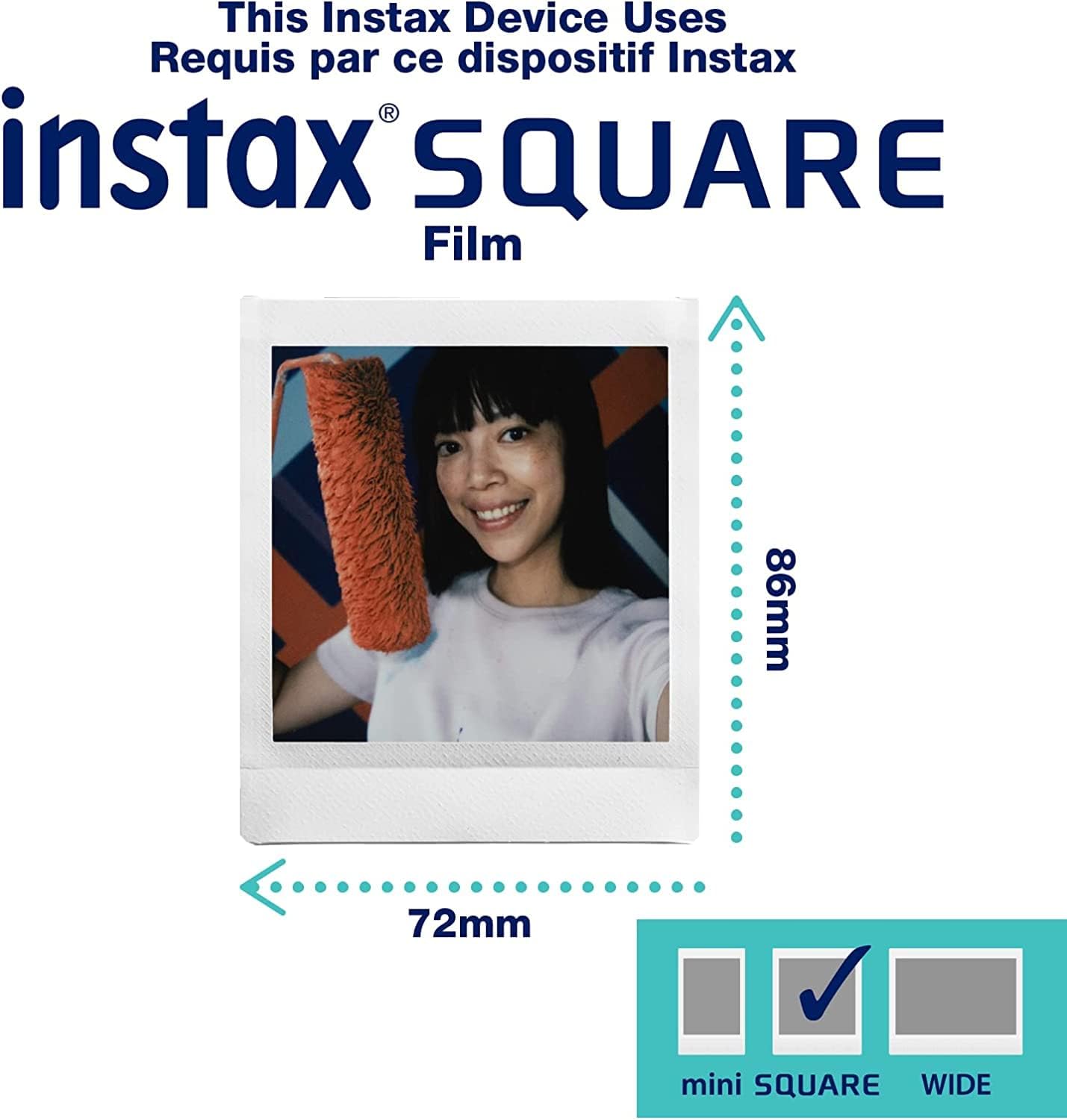 Fujifilm Instax Square SQ1 Instant Camera- Chalk White (16670522) (Renewed)