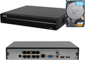 DahuaSecurity Advanced 8-Channel 8 PoE Port Network Video Recorder with 3TB HDD 4K HDMI Output and Smart Surveillance Features NVR for Home Security Camera System (NVR-8ch-8POE-3)