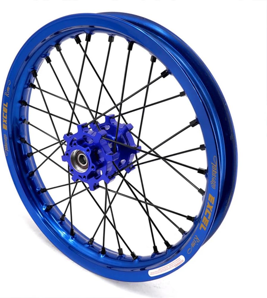 KKE 1.6 * 19' & 1.85 * 16' E-Moto Wheels Takasago EXCEL Rims Fit Surron Light Bee-x 2019-2025 Blue hub/Black Spoke Dirt Electric Bike