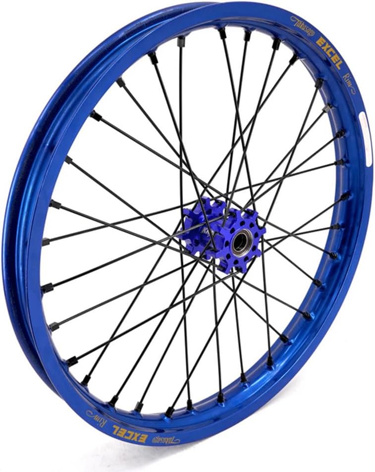 KKE 1.6 * 19' & 1.85 * 16' E-Moto Wheels Takasago EXCEL Rims Fit Surron Light Bee-x 2019-2025 Blue hub/Black Spoke Dirt Electric Bike