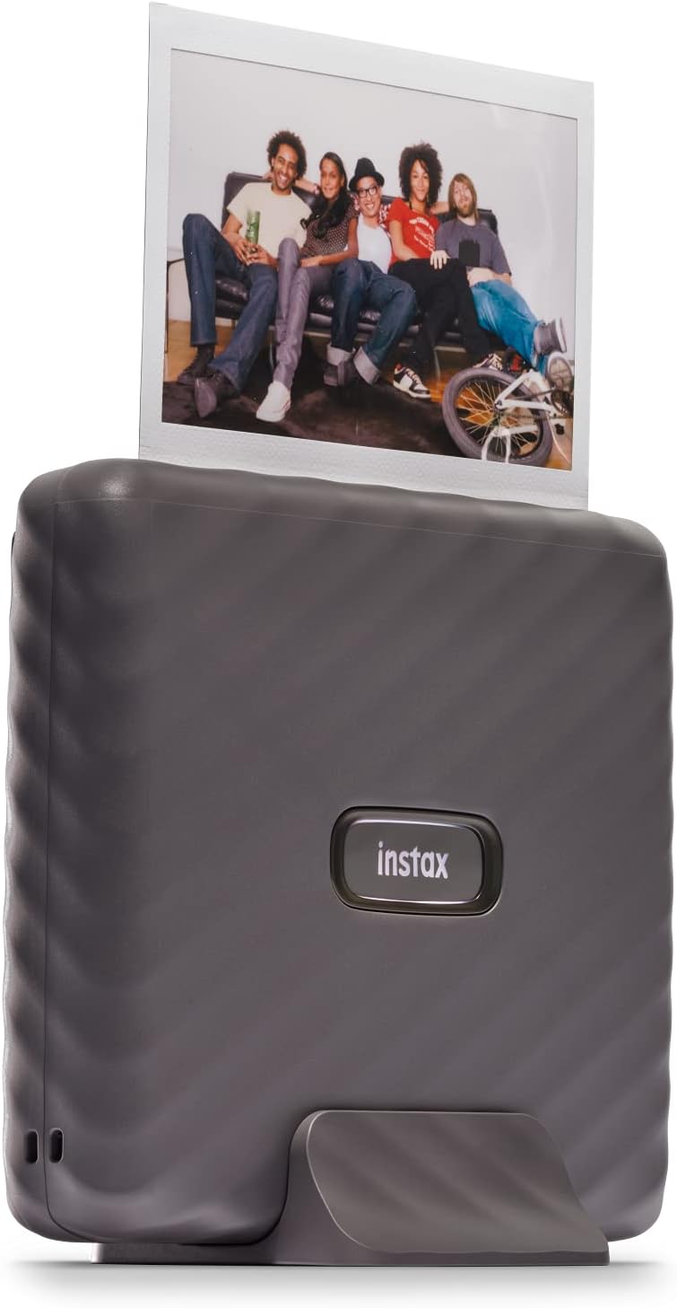 Fujifilm Instax Link Wide Photo Printer, Mini, Wireless Bluetooth, Portable, Compact, and Lightweight Polaroid Picture Printer, Compatible with iPhone iOS and Android Devices - Mocha Gray (Renewed)