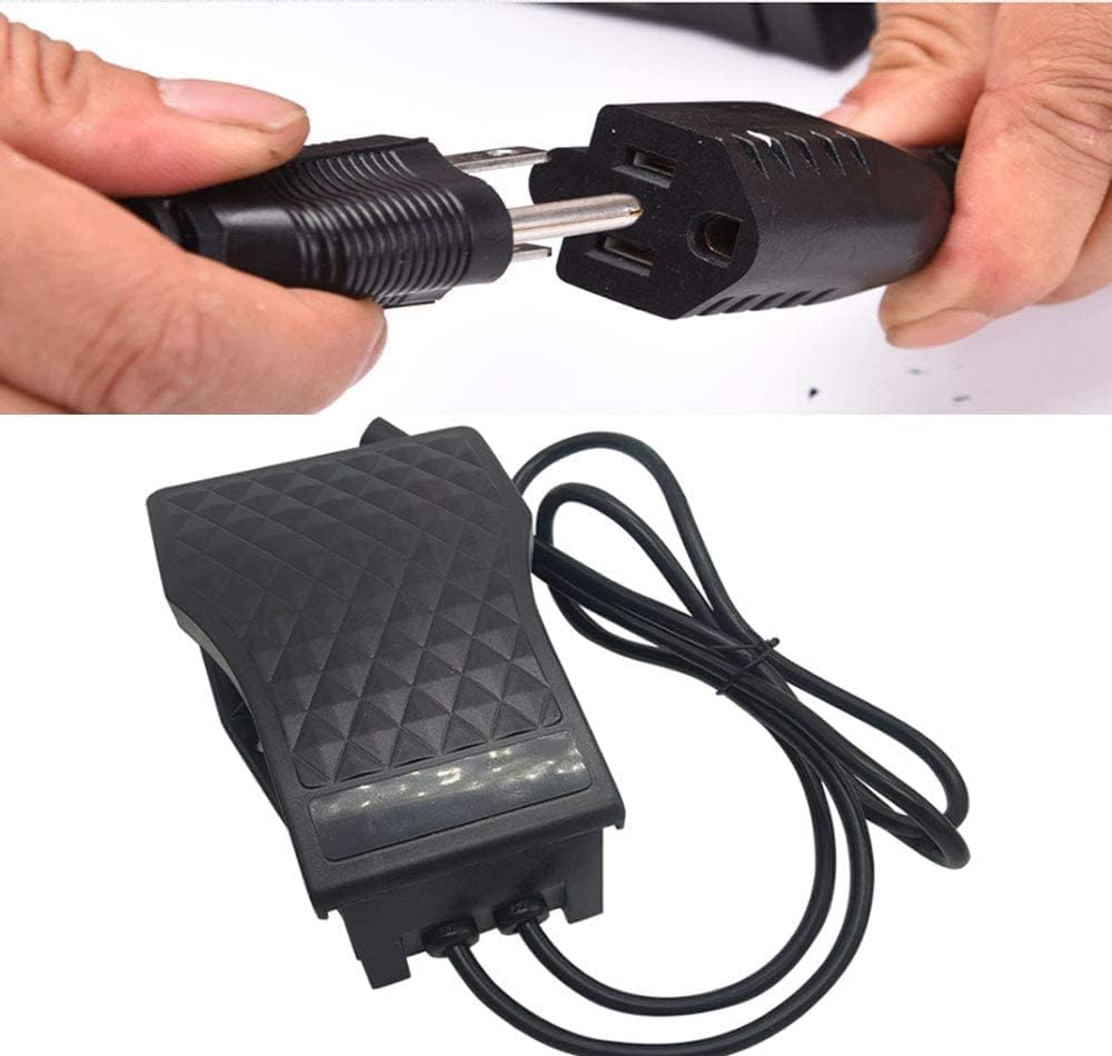 1200W Flex Shaft Grinder Rotary Tool Electric Hanging Carver, Forward and Reverse Rotation, Metalworking Jewelry Repair Kit, Foot Pedal Control, Metal Flexible Shaft, with Spare Inner Shaft