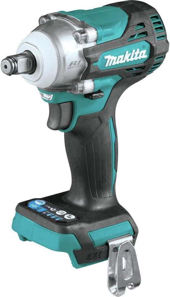 Makita XWT14Z 18V LXT Lithium-Ion Brushless Cordless 4-Speed 1/2' Sq. Drive Impact Wrench w/Friction Ring Anvil, Tool Only