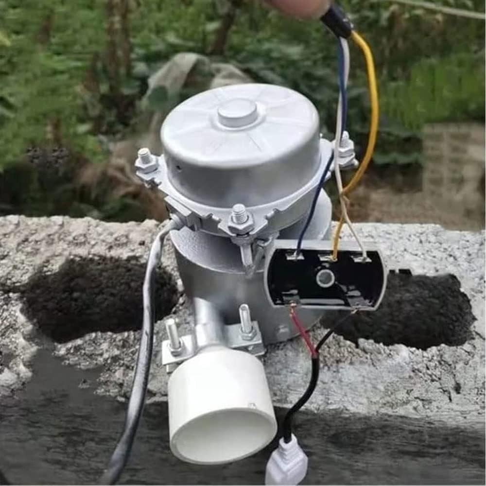 1000W Water Turbine Generator 220V Aluminum Alloy Micro Hydroelectric Generator Outdoor Hydro Power Station Portable Small Generator for Home