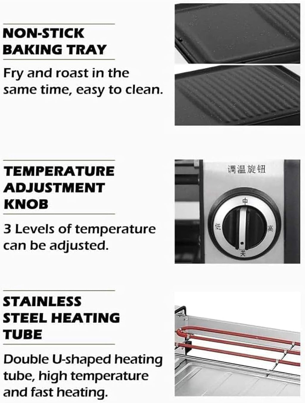 Double Layer Automatic Rotating Electric Grill, Household Smokeless Bbq Kebab Plate, Adjustable Temperature Drip Tray, Suitable for Kitchen Party Camping Easy To Clean