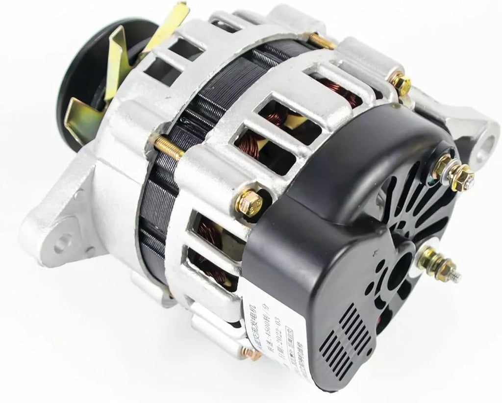 2000W Permanent Magnet Brushless Small AC Generator 110V/220V With Voltage Stabilization Pure Copper Wire Pulley Generator Low Speed Generator(110V)