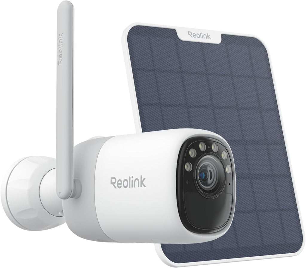 REOLINK Solar Security Cameras Wireless Outdoor, Altas 2K Pre-Record Cameras for Home Security, 540 Days Battery Life, ColorX Night Vision, Wi-Fi 6, AI Detection, Home Hub Compatible, No Subscription
