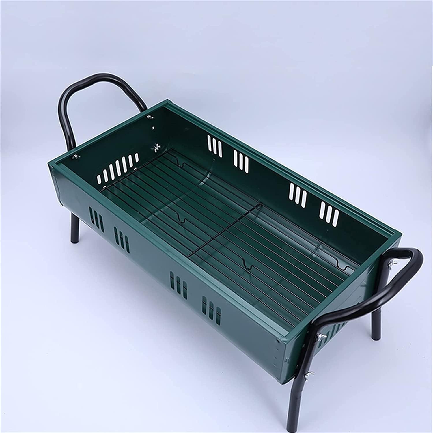 Portable Charcoal Grill Stainless Steel Portable Charcoal Grill BBQ Outdoor Camping Grill Large Travel Grill for Camping Picnic BBQ Grill for Outdoor