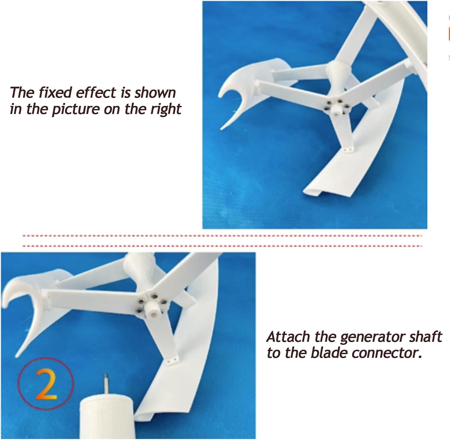 25W Vertical Axis Wind Turbine 15V, Three-Phase Permanent Magnet Generator, 3-Blades PAL DIY Portable Wind Power Turbine Wind Generator Kit For Homes,Boats,Cabins,Gazebos White