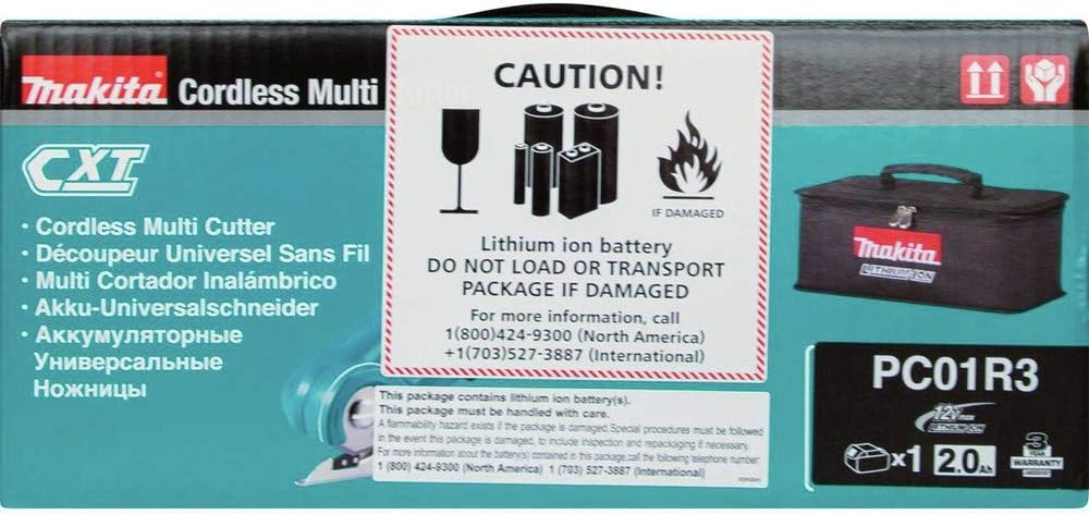 Makita PC01R3 12V max CXT® Lithium-Ion Cordless Multi-Cutter Kit (2.0Ah)