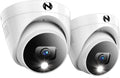 Night Owl Add On Wired 2K HD Indoor/Outdoor Deterrence Dome Cameras with 2-Way Audio (2-Pack) (Requires Compatible DVR - Sold Separately)