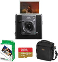 Instax Wide Evo Hybrid Instant Camera, Bundle 20-Pack Film, 128GB Micro SD Card, Camera Shoulder Bag