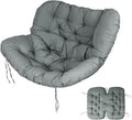 Outdoor Papasan Chair Cushion, 6.3in Rocking Chairs Cushion, Waterproof Patio Egg Chair Cushions for Indoor Outdoor Garden, Porch, Balcony (Light Gray)