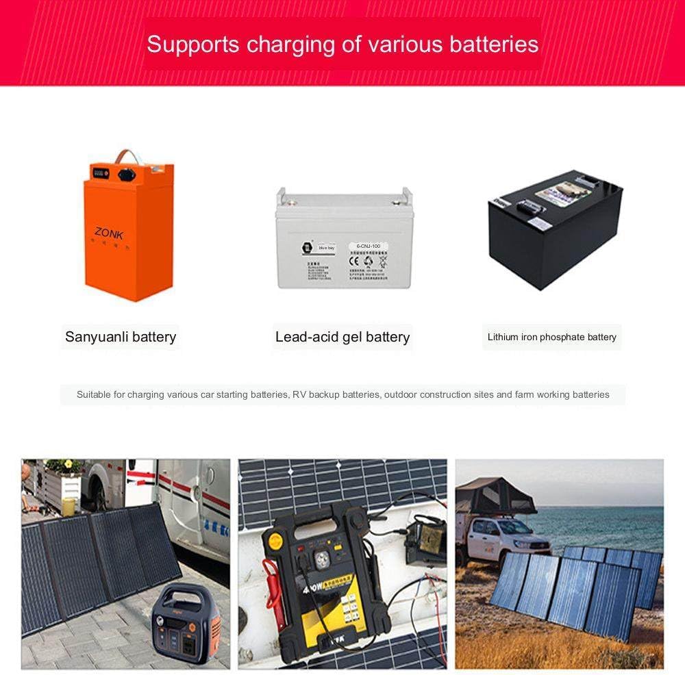 600W Foldable Solar Panel Monocrystalline Solar Module Portable Solar Charging Panel for Outdoor Solar Generator Camping Garden Rv,600W