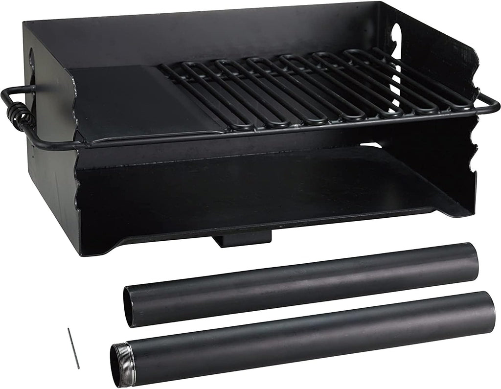 Pilot Rock 2 Pack Charcoal Grill, Jumbo Park Style Steel Outdoor BBQ, CBP-247