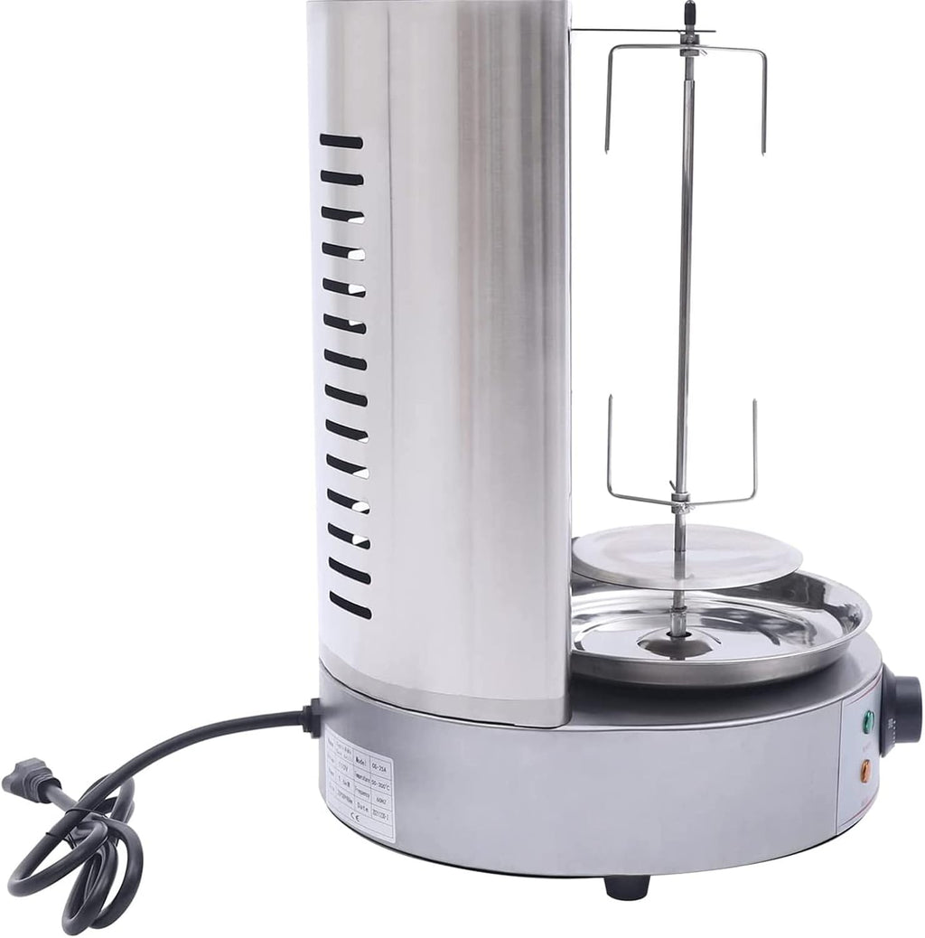 KnoRRs 360°Automatic Rotating Grill, Electric BBQ Grill Vertical Broiler, BBQ Grill for Home Party Travel Hiking Camping Garden, 50-300℃ Temperature Adjustable