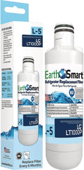 EarthSmart 102644 L-5 Refrigerator Filter, Fits LG LT1000P - Quantity 4