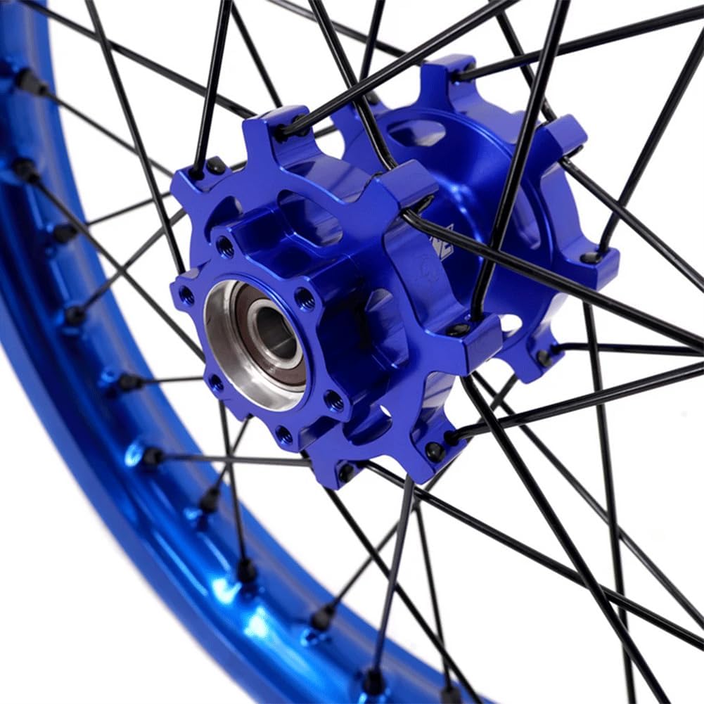 KKE 1.6 * 19' & 1.85 * 16' E-Moto Wheels Takasago EXCEL Rims Fit Surron Light Bee-x 2019-2025 Blue hub/Black Spoke Dirt Electric Bike