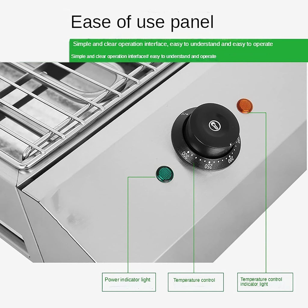 BBQ Grill,Electric Smokeless Indoor Grill,with Water Tray & Temperature Control,for Home Picnics and Gatherings