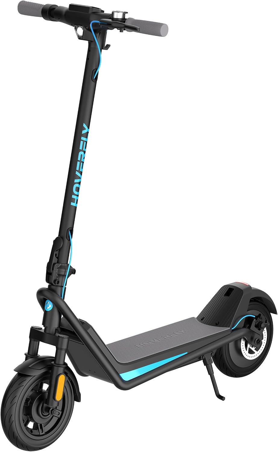 HOVERFLY X1/X3/X5 Electric Scooter for Adults, Anti Flat 8.5'/10'' Solid Tire, Max 10/18/25 Miles Range and 15.5/20Mph Speed Power by 250W/500W Motor, Foldable Commuting E Scooter with EABS&Disc Brake