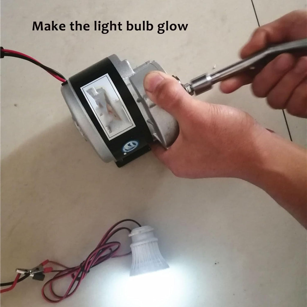 350W 12V 24V 36V Permanent Magnet DC Motor, Low RPM Wind Turbine Hand Crank Water Pedal Generator For DIY Power Supply(24v)
