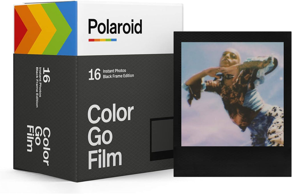 Polaroid Go Color Film Double Pack (Black Frame Edition, 5-Pack) with Storage Box Bundle (6 Items)