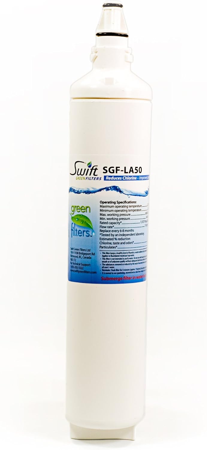 Swift LT600P refrigerator water filter, Replacement for LG LT600P, 5231JA2006A,46-9990 Made in USA 6 Pack