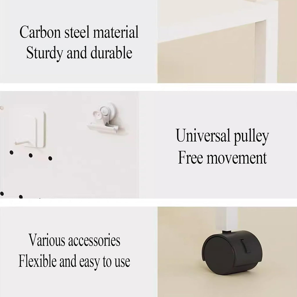Office Storage Cabinet with Doors for Self Emptying Robot Vacuum Cleaner, Robot Vacuum Kitchen Pantry Storage Cabinet with Adjustable Shelf, End Side Table