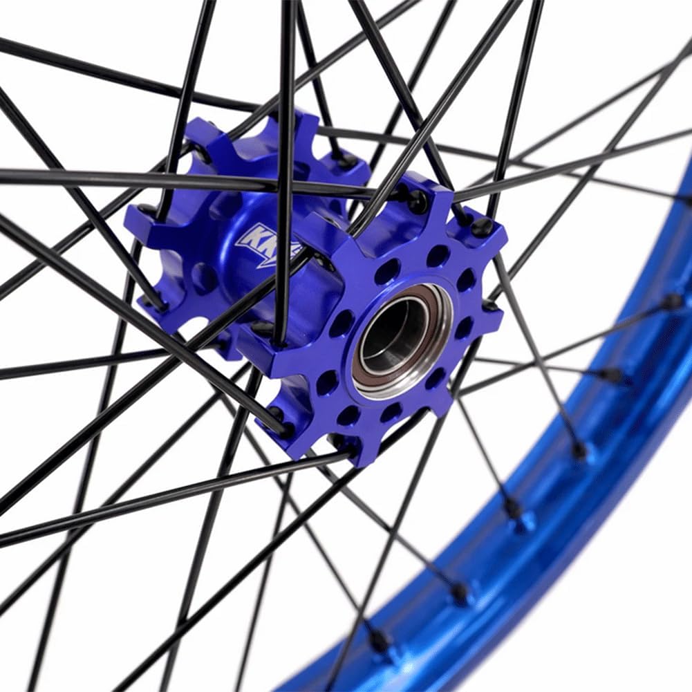 KKE 1.6 * 19' & 1.85 * 16' E-Moto Wheels Takasago EXCEL Rims Fit Surron Light Bee-x 2019-2025 Blue hub/Black Spoke Dirt Electric Bike