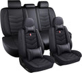 Car Seat Covers Fit for Ford Explorer 2000-2025, Leather Seat Covers for Car, Waterproof Non-Slip Durable Car Seat Protector(5 Seats with Pillow,Black)