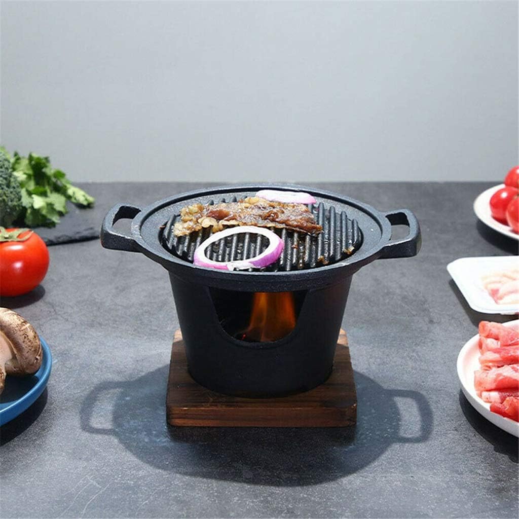 Creative One Person Cooking Oven Home Wooden e Alcohol Stove Gift Mini Barbecue Oven Grill Korean BBQ