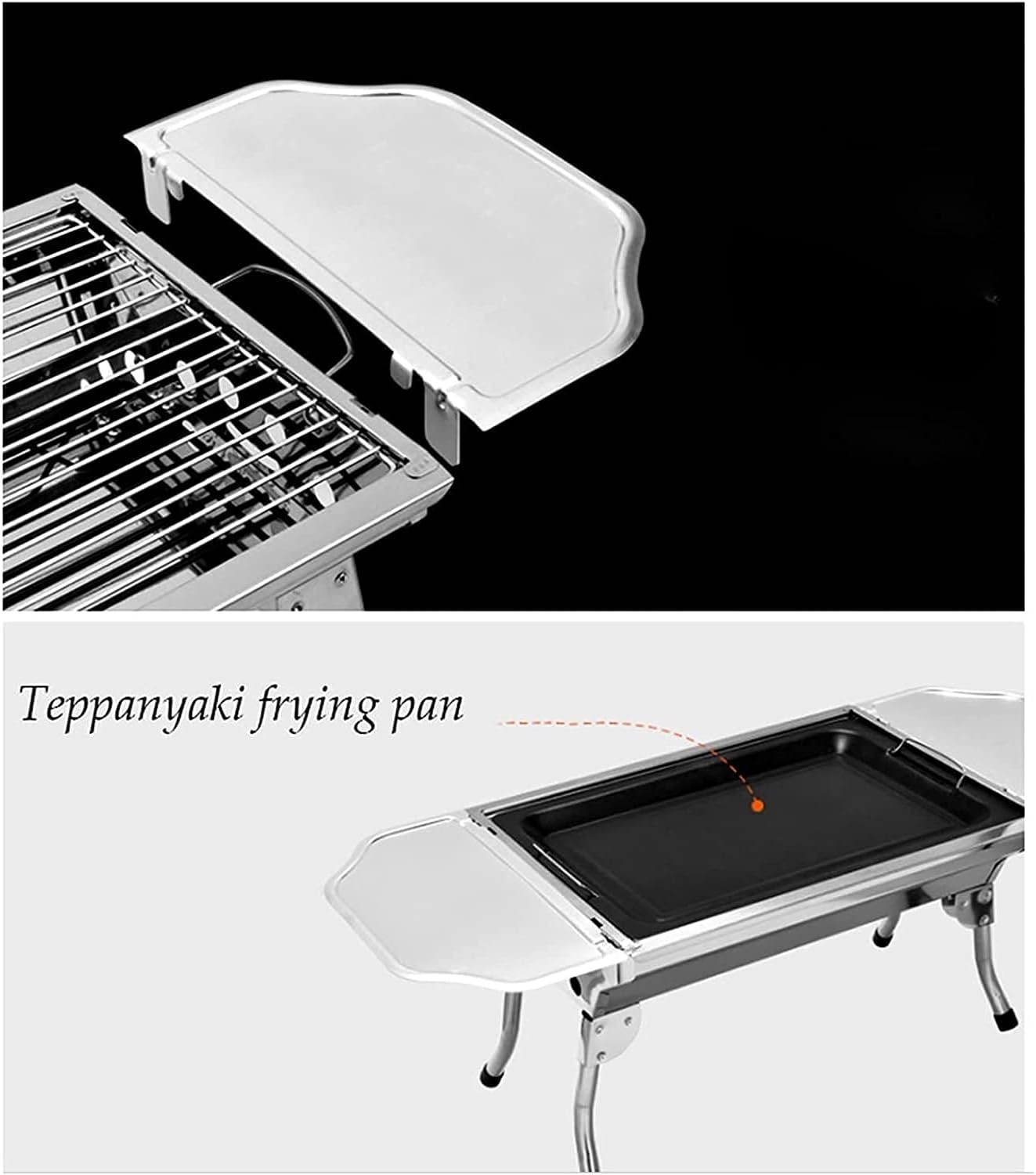 IRYZE Portable Charcoal Grill Portable Barbecue Grill Folding BBQ Charcoal Grill for Outdoor Camping Hiking Cooking Picnic BBQ Grill for Outdoor