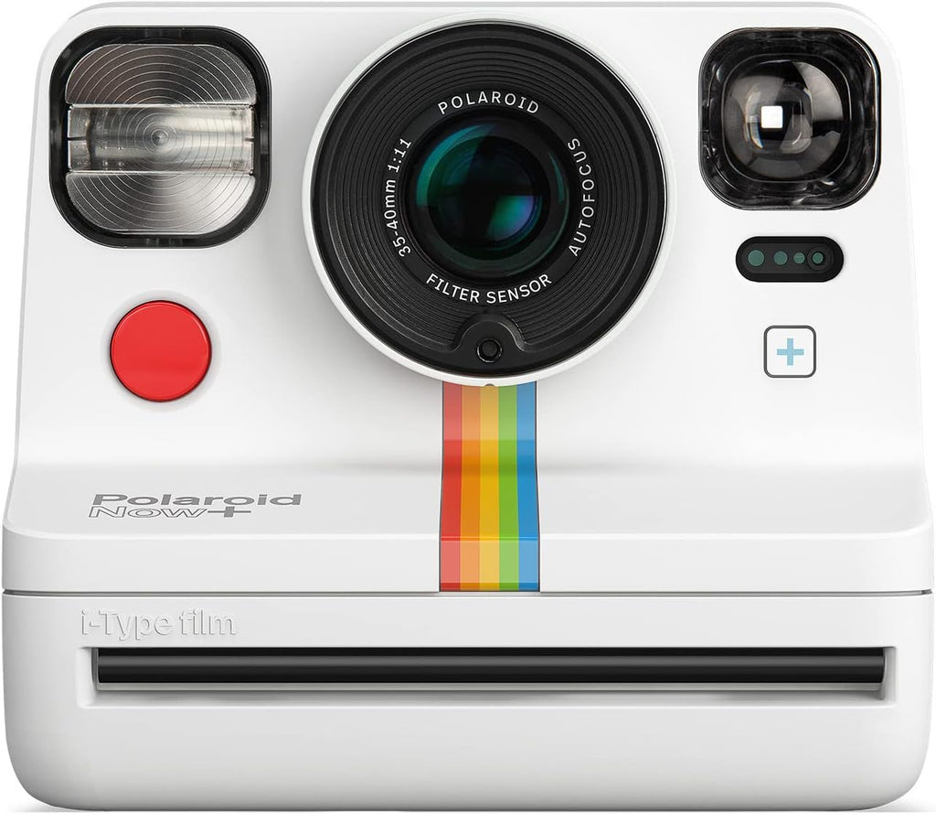 Polaroid Now+ Instant Film Camera Camera (White) with B&W Film and Film Kit Bundle (3 Items)