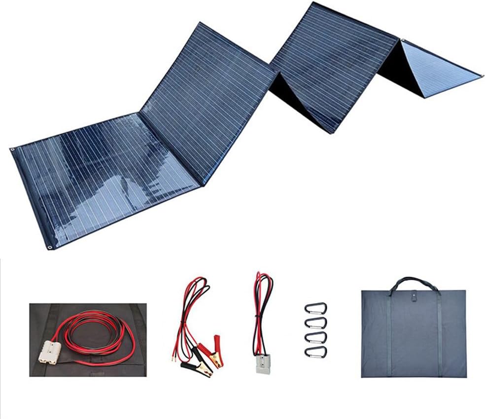 600W Portable Generator Solar Panel, Portable Foldable Monocrystalline Solar Panel, Suitable For Camping, Rv, Fishing, Waterproof,600W