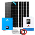 SUNGOLDPOWER Off-Grid Solar Kit SGM-5K5E:UL1741 5000W 48VDC 120V Inverter 5.12KWH Wall Mounted Battery 6 X 200 Watts Solar Panels for Homes,Cabins,RVs,Sheds,Backup,Off Grid System