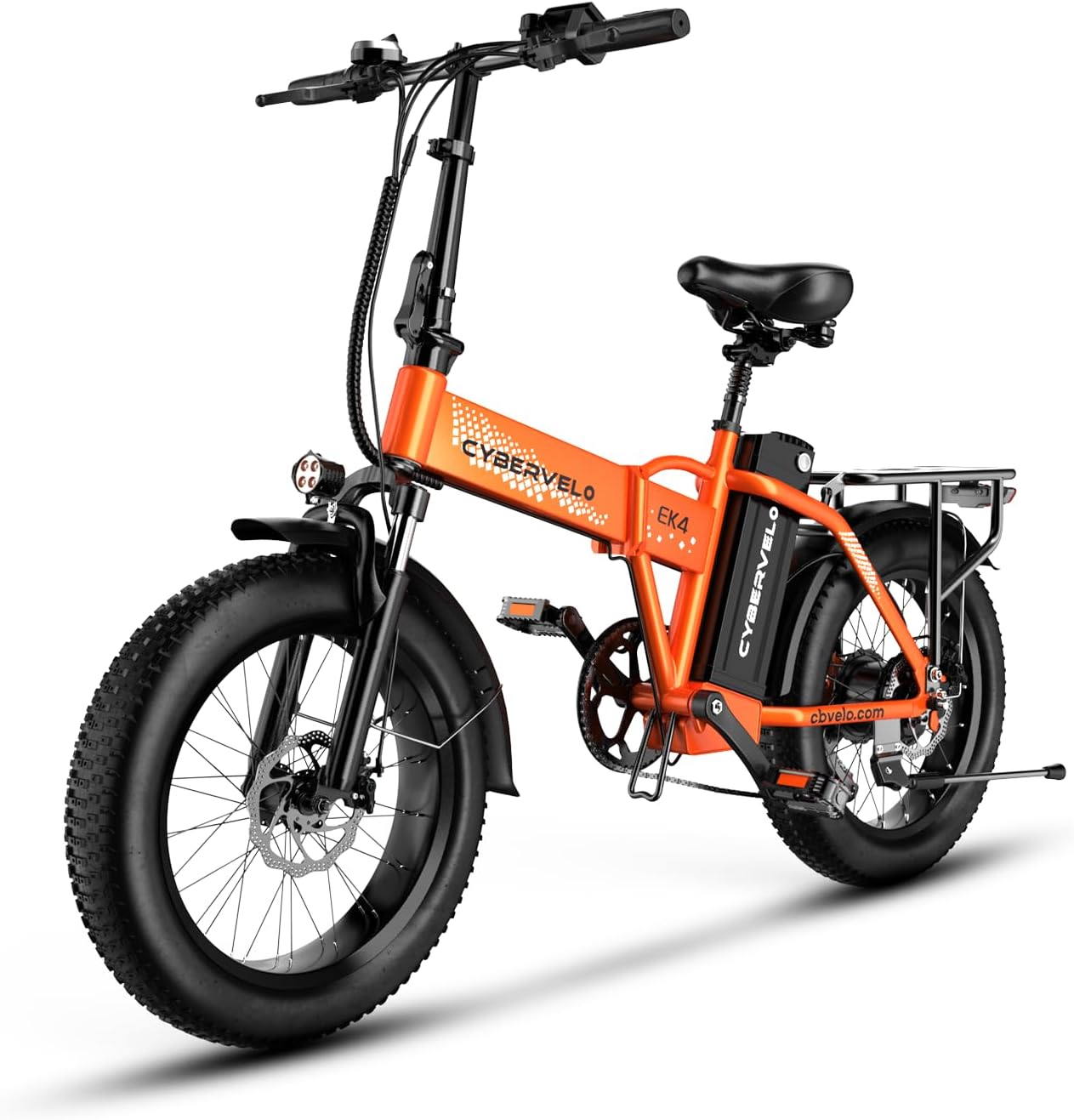 Aelith Folding Electric Bike for Adults–20'x3' Fat Tire, 48V Removable Battery, All-Terrain E-Bike with 7-Speed, Front Suspension – Powerful Foldable Ebike for Commuter