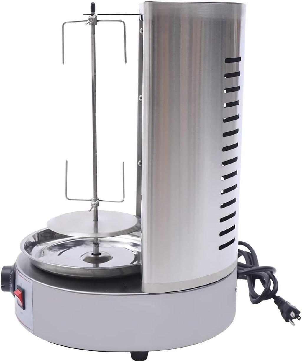 Electric Doner Kebab Machine Commercial Shawarma Grill Machine, 3000W Gyro Grill Vertical Shawarma Rotisserie, Automatic Rotating Broiler 122-572℉ Temp Control for Restaurant, Family Party