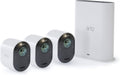 Arlo Ultra - 4K UHD Wire-Free Security 3 Camera System | Indoor/Outdoor with Color Night Vision, 180° View, 2-Way Audio, Spotlight, Siren | Works with Alexa and Homekit | (VMS534)