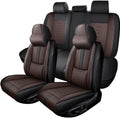 Full Set Seat Covers for Subaru Outback 2000-2024 2025,Leather Car Seat Covers,Soft Interior Accessories Seat Cushion Cover,Waterproof Automobile Seat Protectors for Outback(Black Coffee,Deluxe)