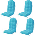 Sannwsg Adirondack Chair Cushion Set of 4, Rocking Chair Cushions, High Back Patio Cushions, Thickened Weather Resistant Patio Cushion with 6 Ties, Non Slip Fade & Waterproof
