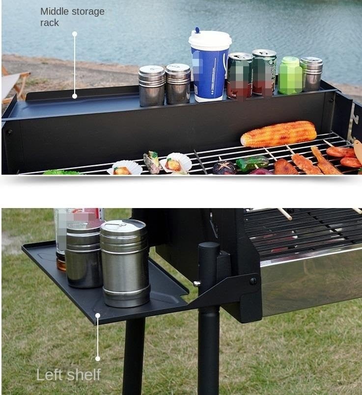 Portable Charcoal Grill Charcoal Grill Outdoor Grill Smoker Grill Perfect for Camping Picnics Backyard BBQs BBQ Grill for Outdoor
